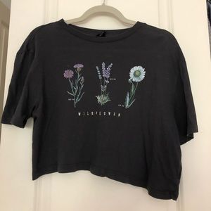 Urban Outfitters cropped Wildflower t shirt